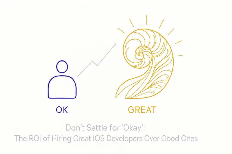 Cover image for Don't Settle for 'Okay': The ROI of Hiring Great iOS Developers Over Good Ones