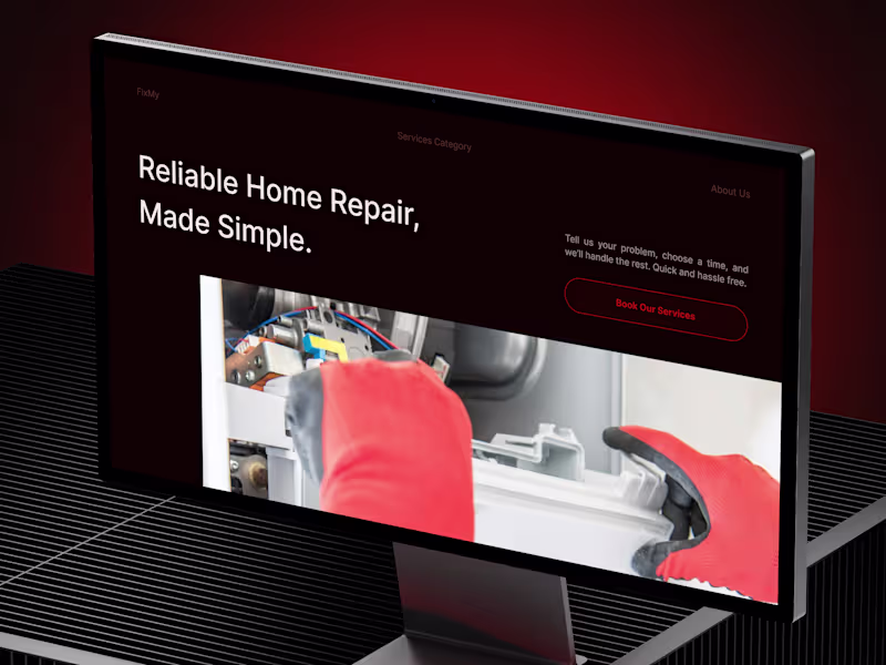 Cover image for FixMy – Technician Booking Website I always thought it’d be ...