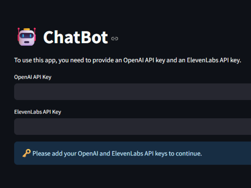 Cover image for Chatbot example
