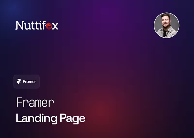 Cover image for Framer – Landing Page Design & Build
