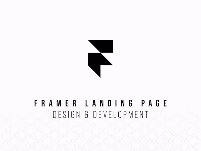 Cover image for Premium Framer Landing Pages - Design & Build for SaaS
