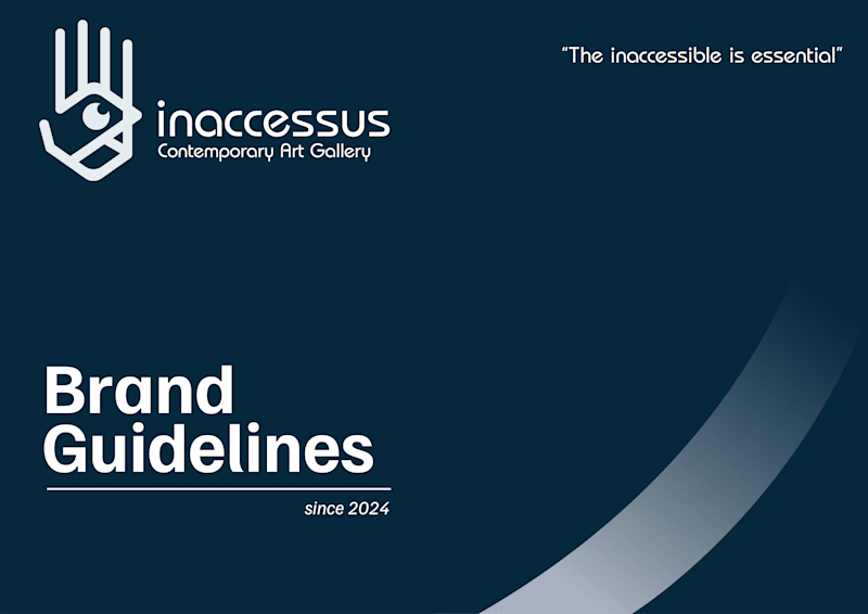 Cover image for "Inacceessus Contemporary Art Gallery" Brand Guidelines
