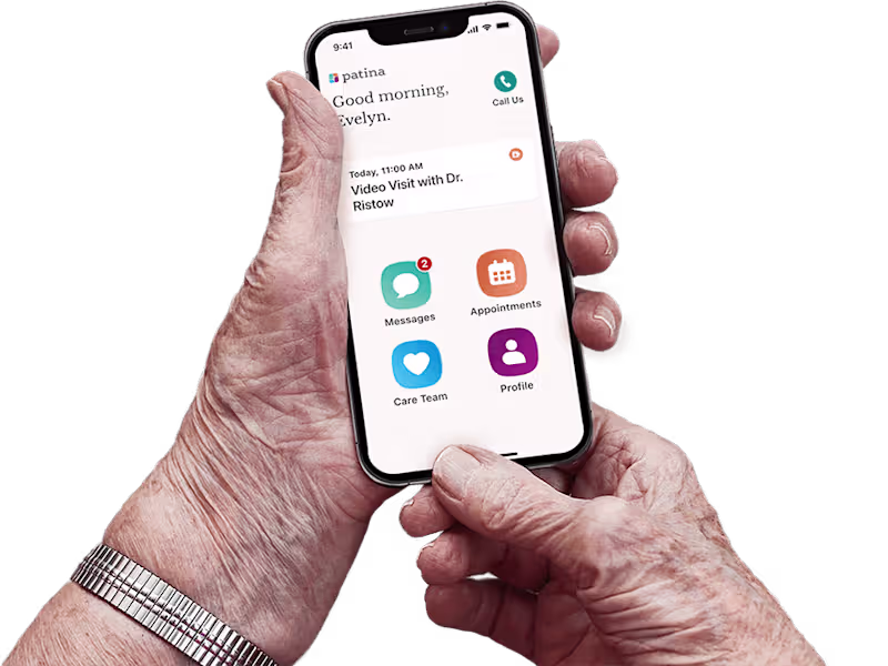 Cover image for Telehealth Product | Patina Mobile App