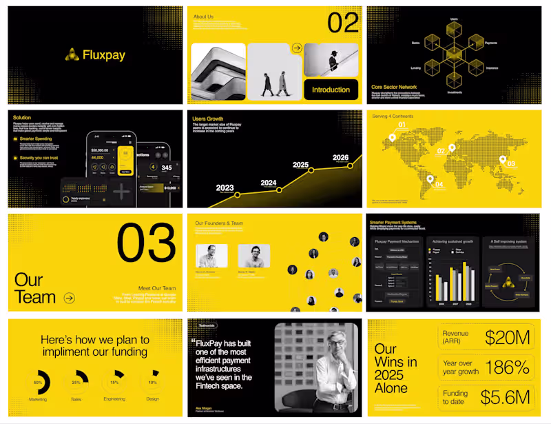 Cover image for FluxPay Series A Pitch Deck Design