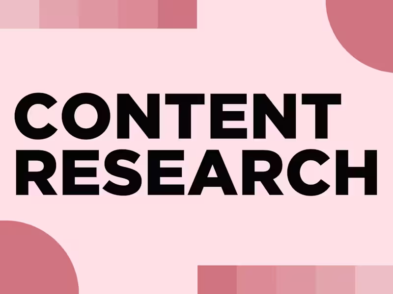 Cover image for Content research for videos