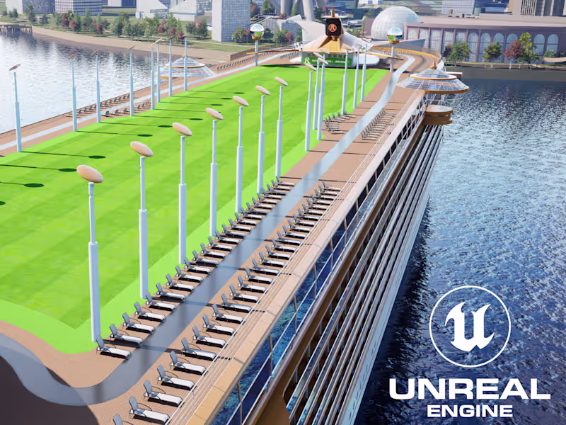 Cover image for UE5 Golf Simulator Level Designs