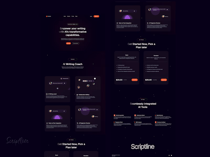 Cover image for Scriptline – AI Landing Page Writing Assistant