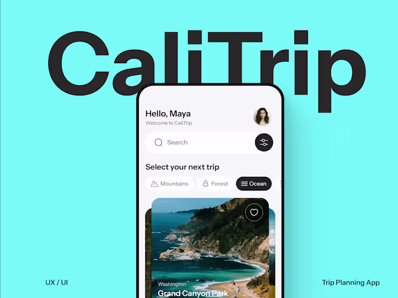 Cover image for Travel App for Exploring California