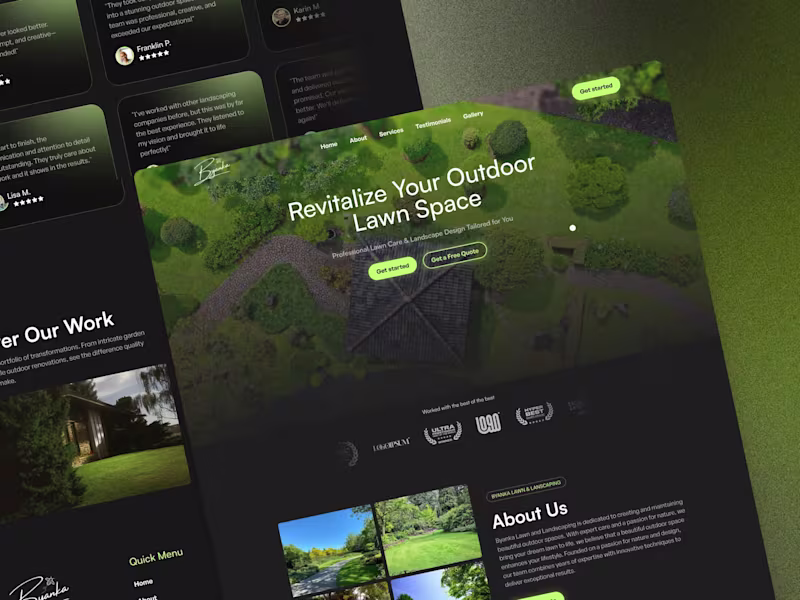 Cover image for Framer Template for Lawn and Landscaping