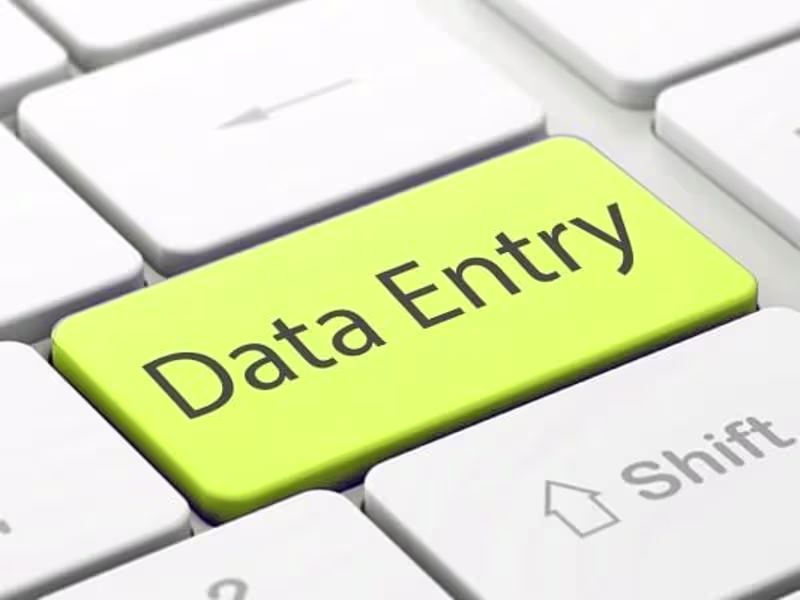 Cover image for Data entry 