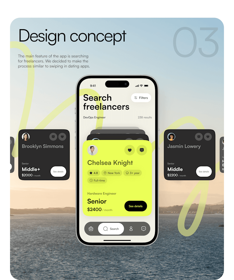 Cover image for FlyHire – Freelance Marketplace App :: Behance