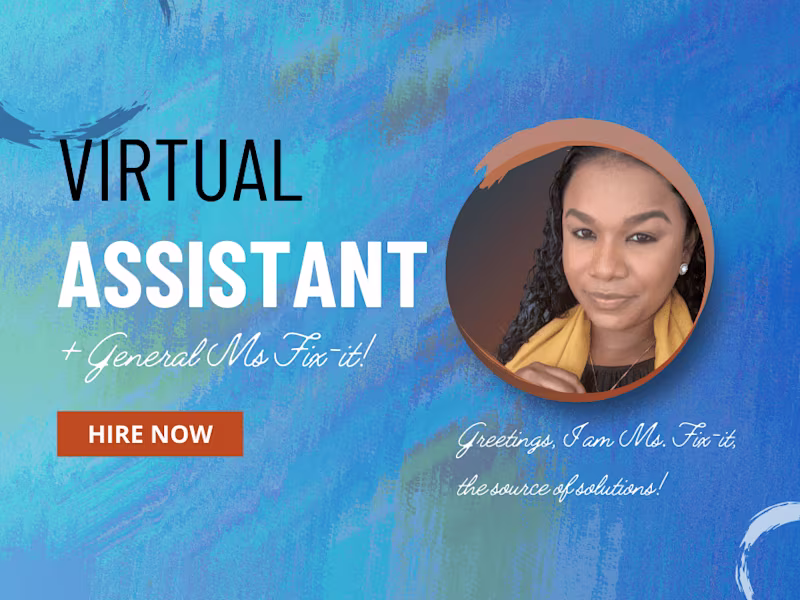 Cover image for Virtual Assistance with Project Management Support