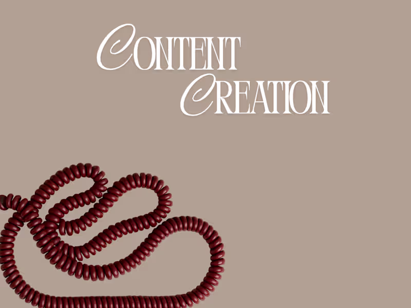 Cover image for Content Creation 