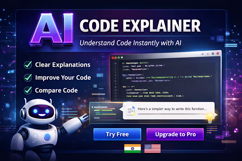 Cover image for AI Code Explainer is an AI-powered SaaS platform built to he...