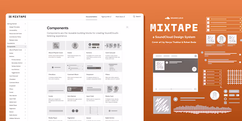 Cover image for Mixtape, a Design System Built for SoundCloud's DNA