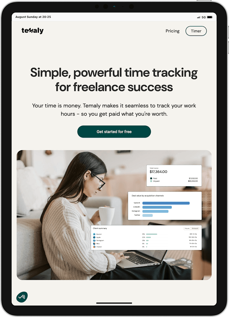 Cover image for Temaly: Your freelance success partner