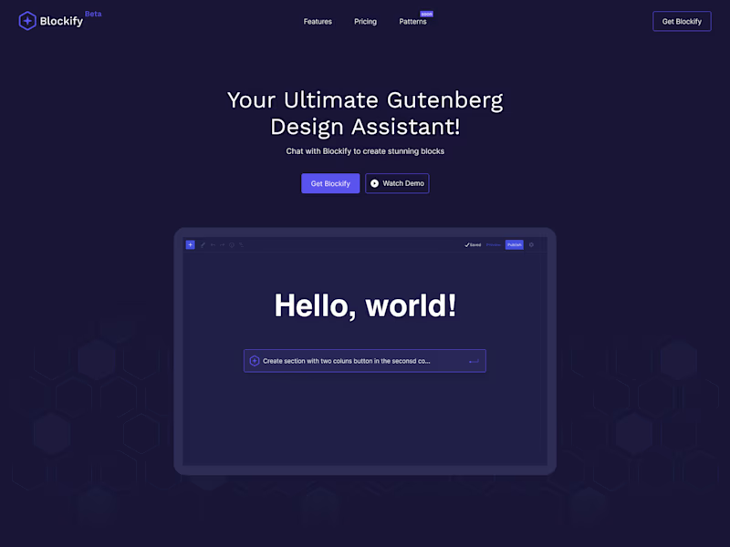 Cover image for Landing Page For Ai App