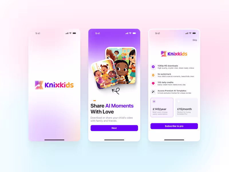 Cover image for Kids AI story generator app
