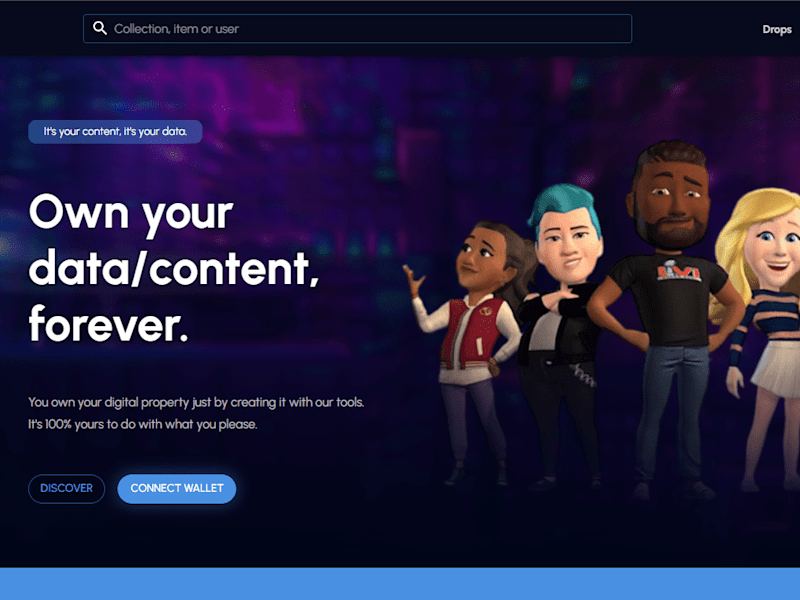 Cover image for NFT Exchange Market Platform Website