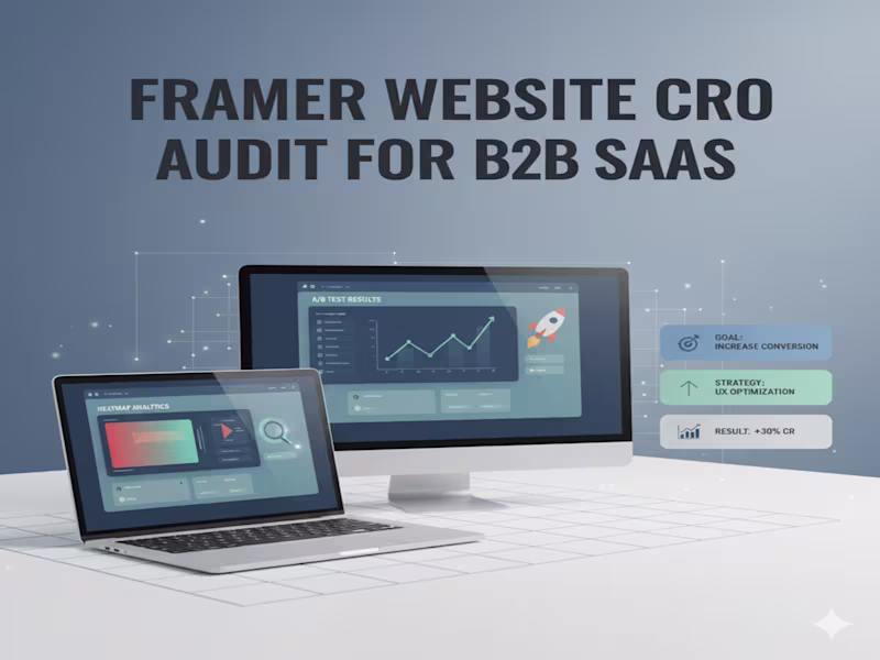 Cover image for Framer Website CRO Audit for B2B SaaS