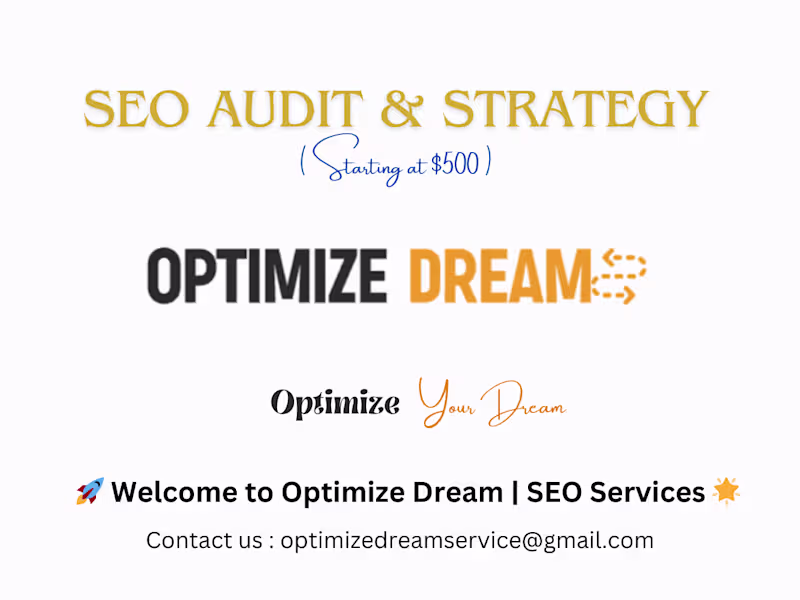 Cover image for SEO Audit And Strategy ( Starting at $500 )