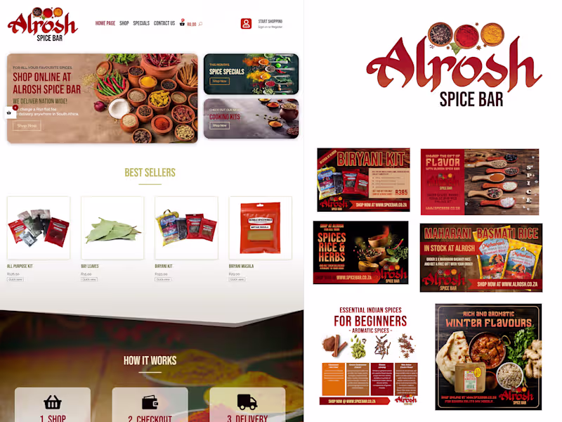 Cover image for Alrosh Spice Bar E-Commerce Platform