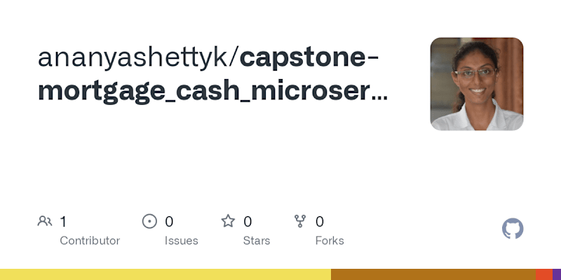 Cover image for Cash Mortgage Microservice
