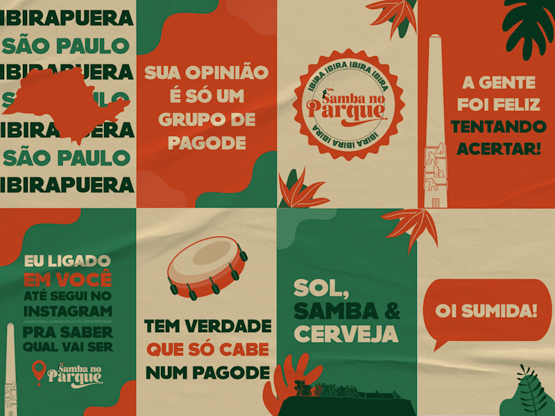 Cover image for Posters • Samba no Parque 