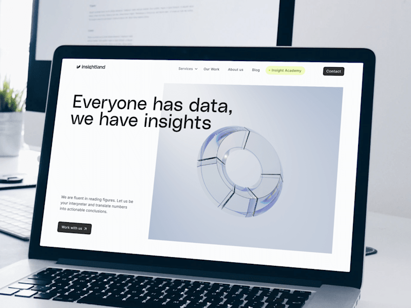 Cover image for Rebranding & website design for a data analytics company