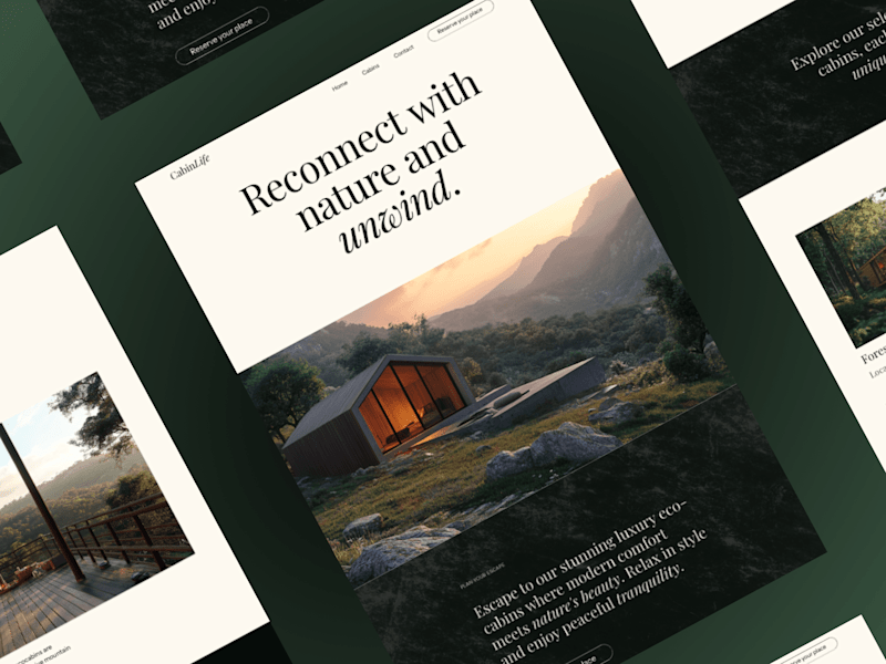 Cover image for CabinLife - Luxury Eco-friendly Cabin Template