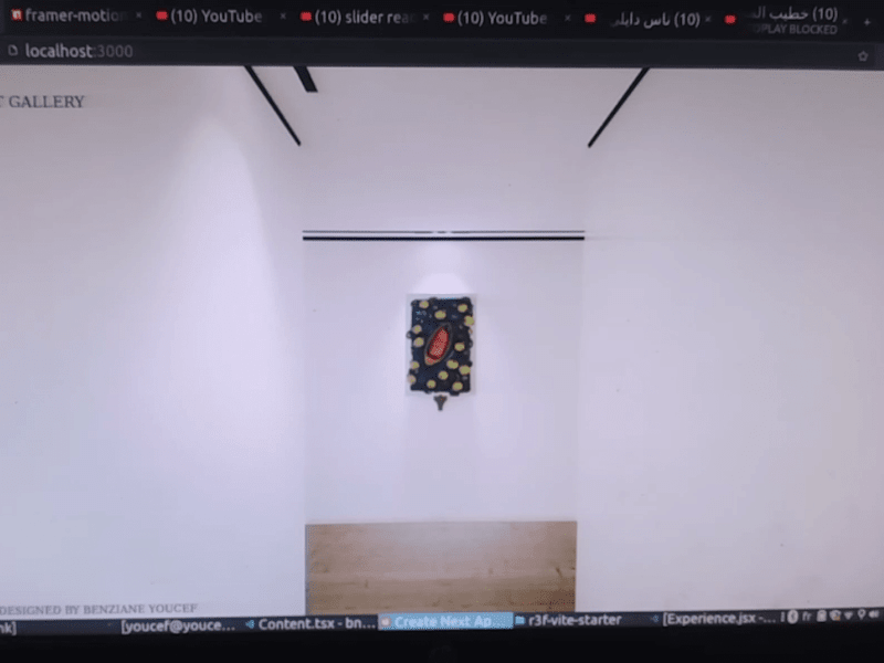 Cover image for 3d landing page for a designer