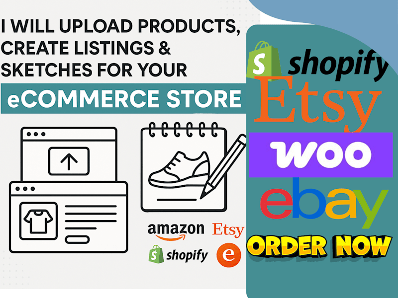 Cover image for add products upload listings and create product sketches