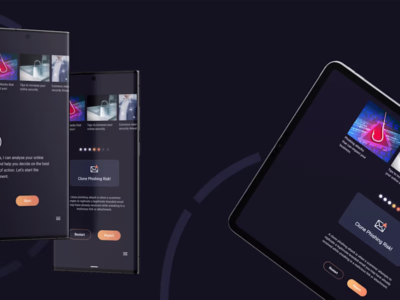 Cover image for UX Case Study - PhishGuard App