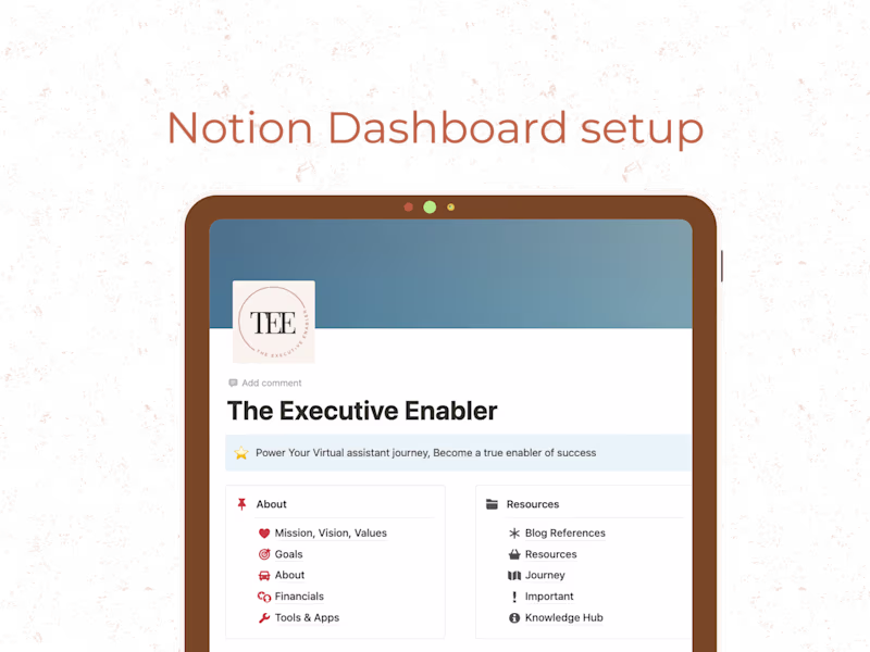 Cover image for 📌 Notion Dashboard