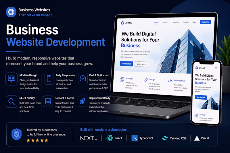 Cover image for Business Website Development