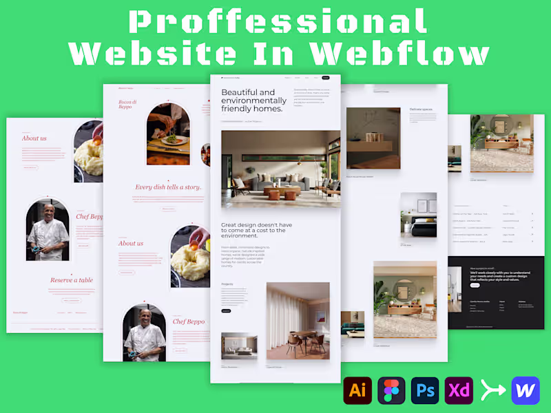 Cover image for Webflow Landing Pages Designed.