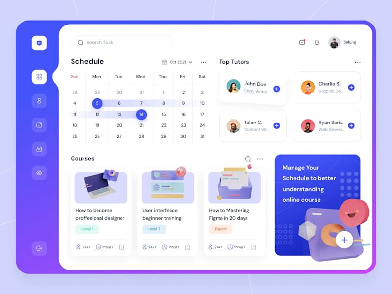Cover image for Online Course Dashboard