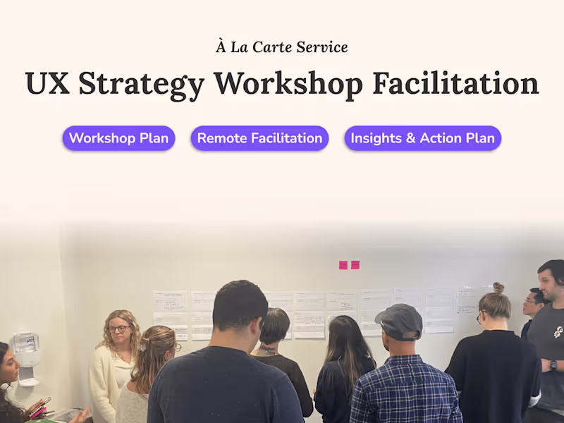 Cover image for 🖍️ UX Strategy Workshop Facilitation