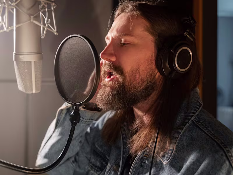 Cover image for I will do male deep American Voice Over 