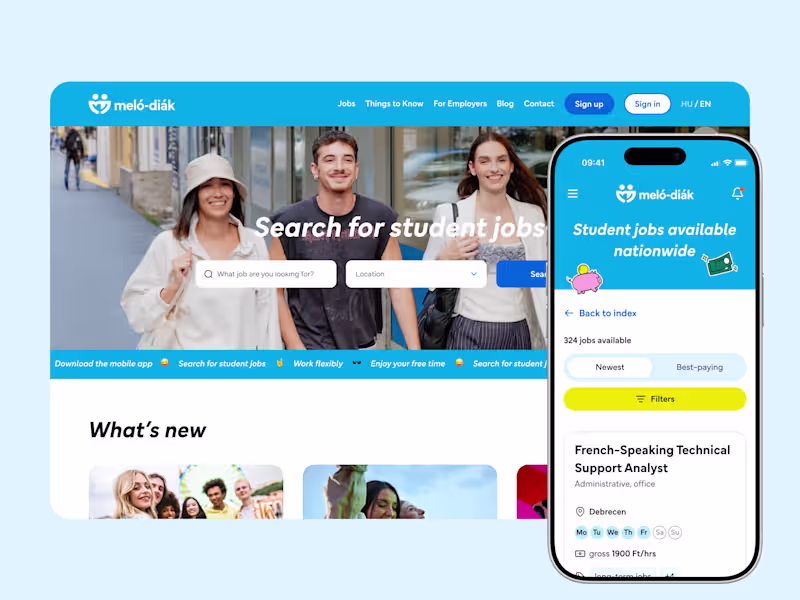 Cover image for Revamping the leading student jobs portal