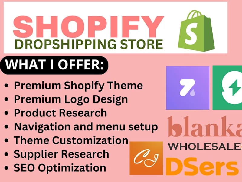 Cover image for I will setup shopify dropshipping store using autods temu blanka