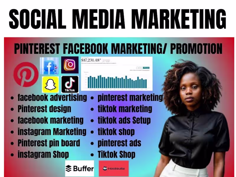 Cover image for I will do facebook instagram tiktok marketing ads and management