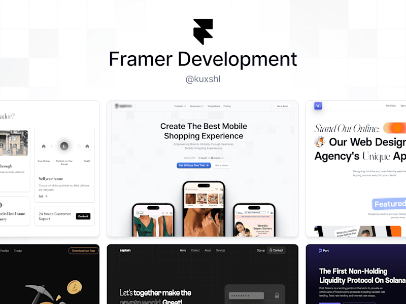 Cover image for Framer Website Development