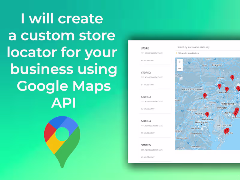 Cover image for Google Maps API Store Locator