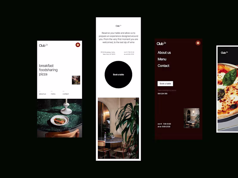 Cover image for 💥 Currently working on my first Framer Template - Club54 fo...