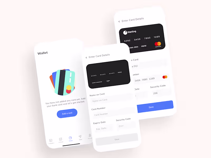 Cover image for Fintech App - Add Card Details