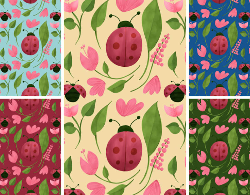 Cover image for Ladybird pattern