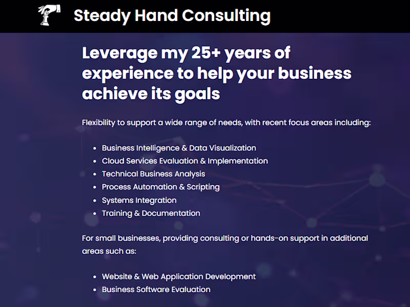 Cover image for Data Analysis, BI, and Automation from a 25+ year IT pro