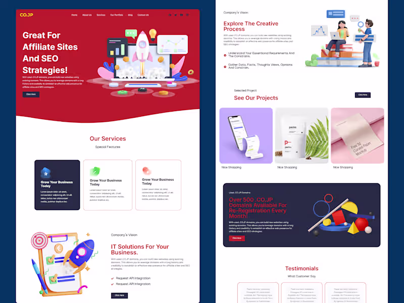 Cover image for Affiliate and SEO Landing Page Design