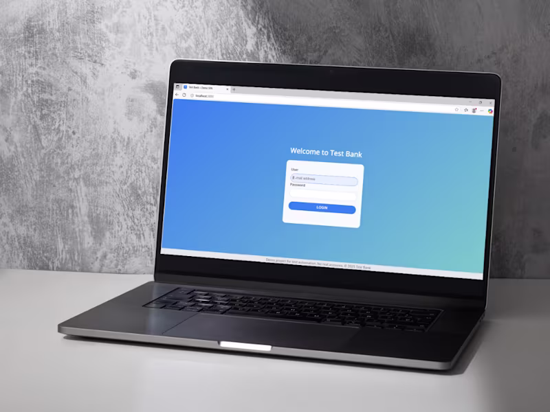 Cover image for Playwright Test Suite for Test Bank Demo